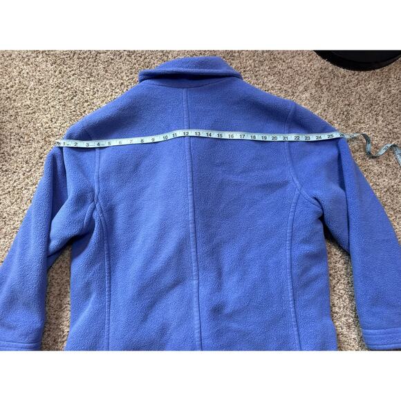 L.L. BEAN WOMENS button up Pea jacket/Coat, Large. Fuzzy & Warm!! Vintage Fleece - Picture 7 of 11